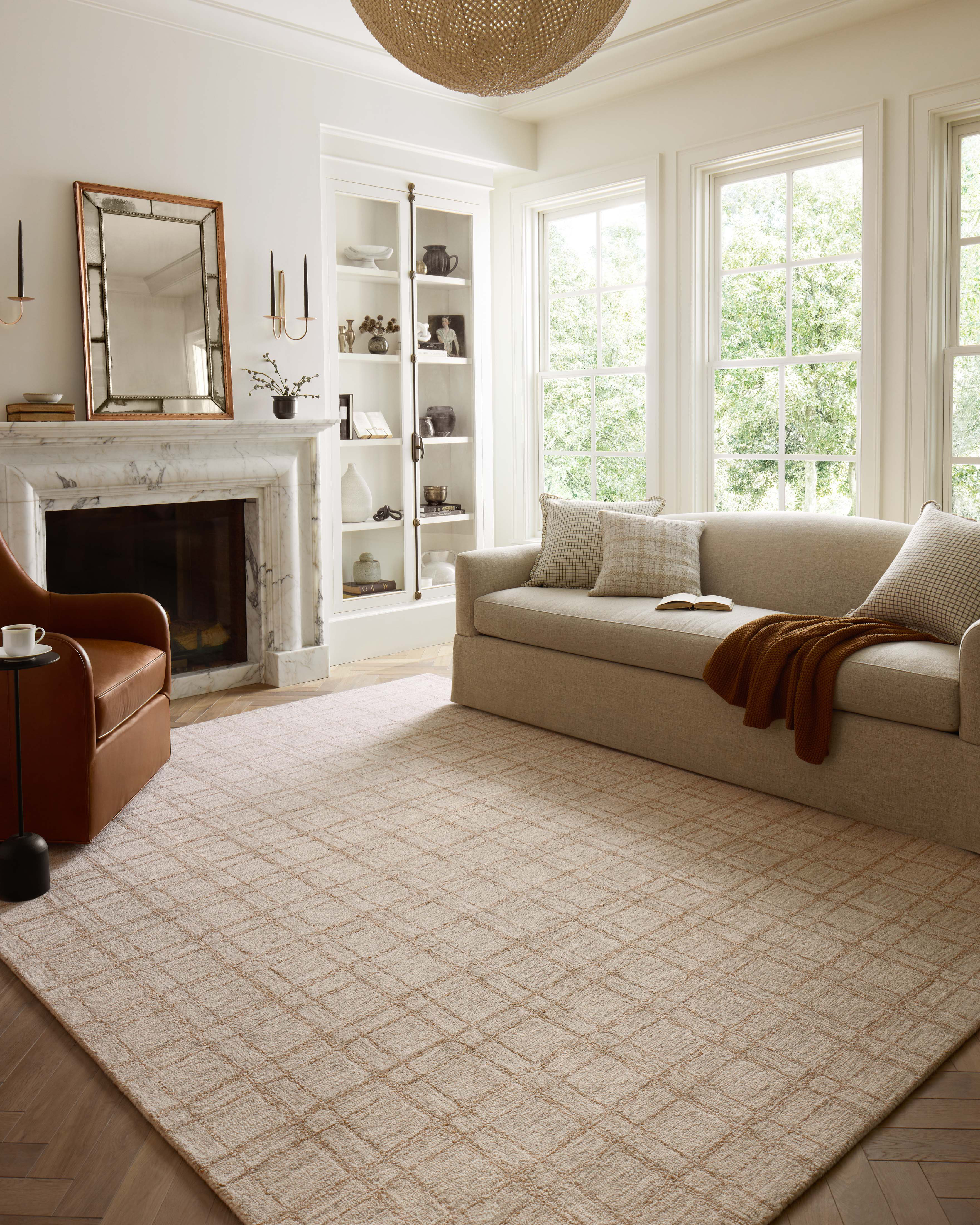 Chris Loves Julia x Loloi Polly Khaki / Sand Area Rug & Reviews